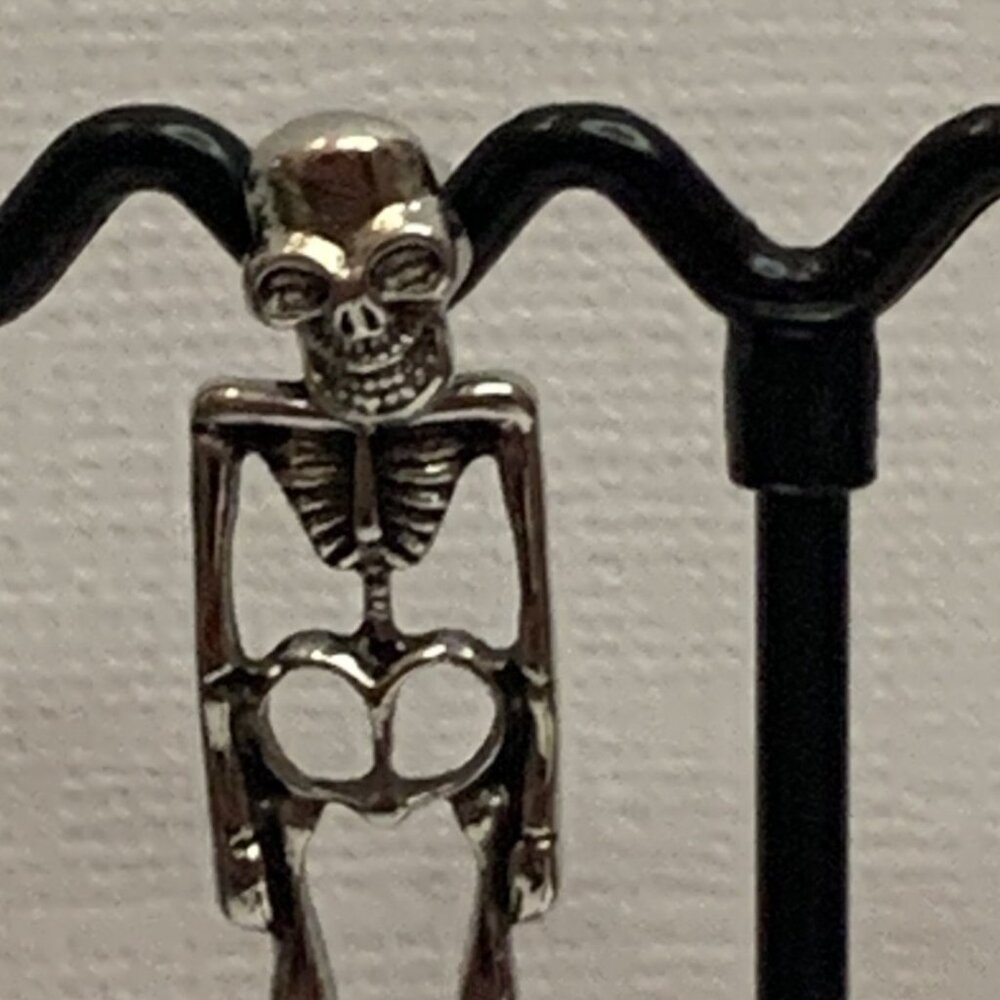 Skeleton Earrings, Punk Earrings, Goth Earring, Halloween Earring, Bones Earring